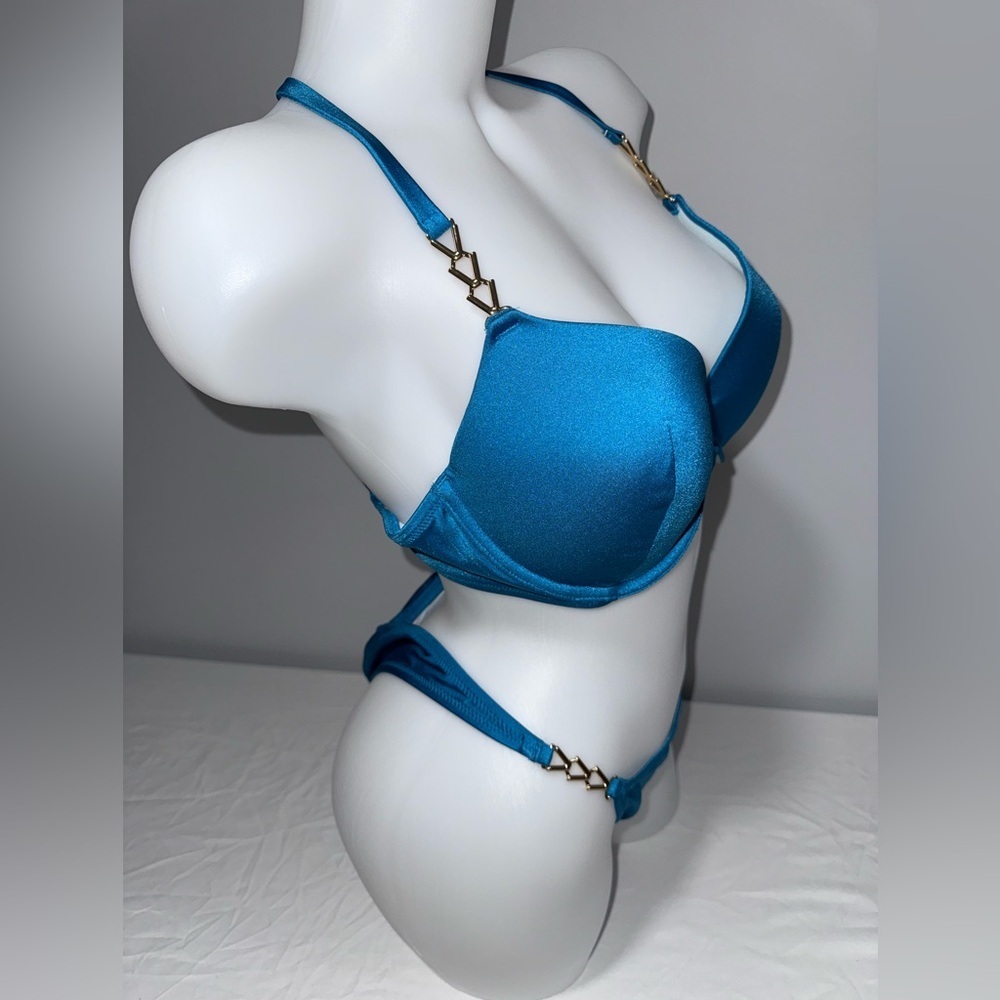 NWT Victoria Secret Shimmer Bikini Set 38C - Picture 3 of 7